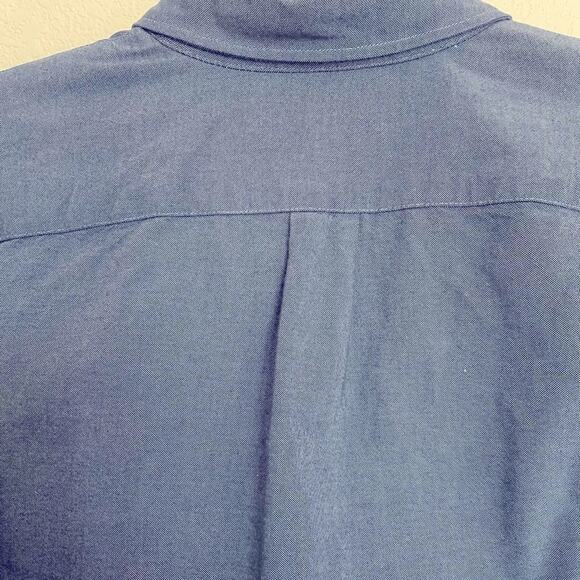 Goodthreads 100% Blue Cotton Long Sleeve Button Down Shirt Slim Large - Picture 6 of 7